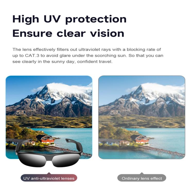 L01 Smart Glasses, Support AI Intelligent Translation / Bluetooth Call / Intelligent Noise Reduction