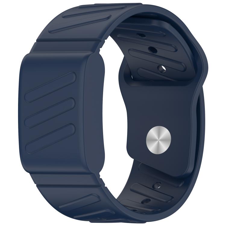Silicone Texture Watch Band — White