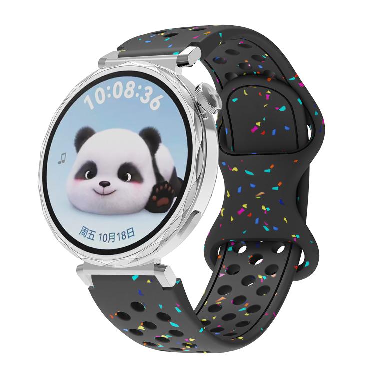 Eco-Friendly Granular Colorful Dots Silicone Watch Band — view 17