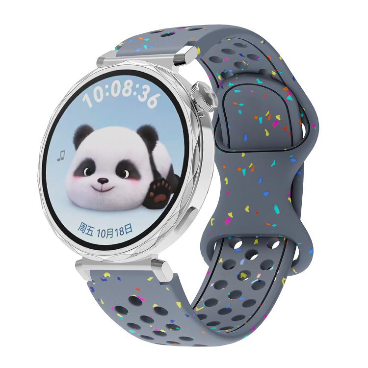 Eco-Friendly Granular Colorful Dots Silicone Watch Band — view 23