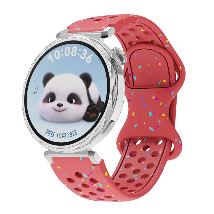 Eco-Friendly Granular Colorful Dots Silicone Watch Band — view 29