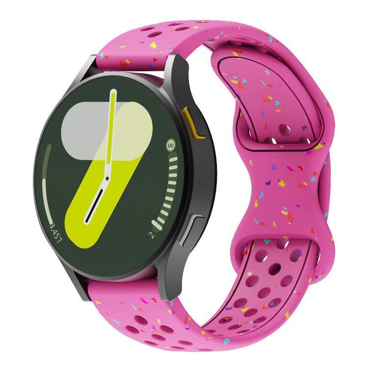 Eco-Friendly Granular Colorful Dots Silicone Watch Band — Midnight Blue