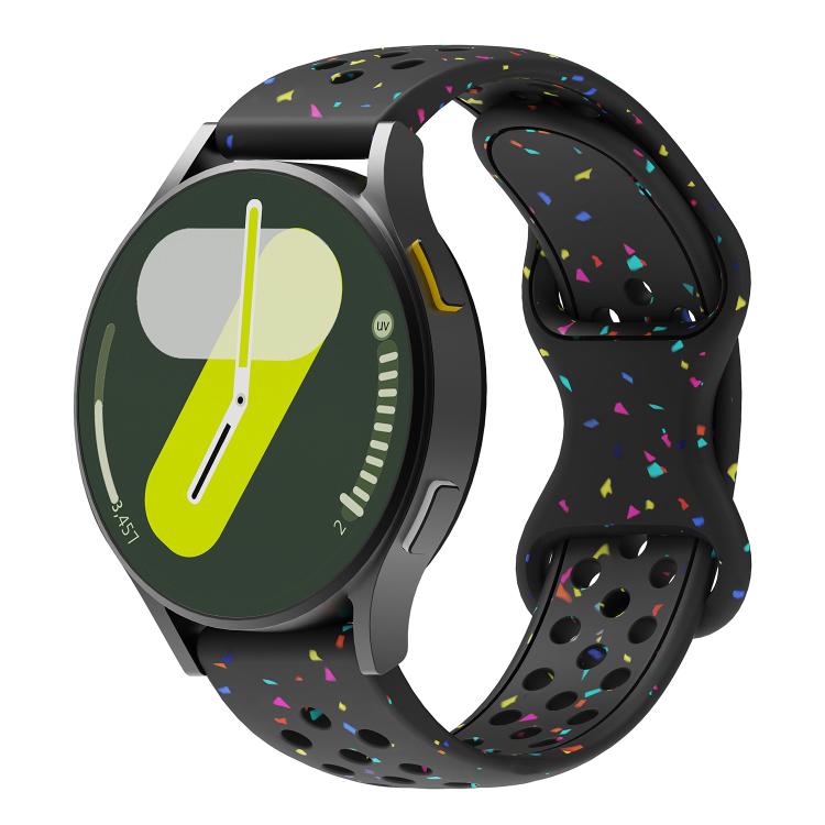 Eco-Friendly Granular Colorful Dots Silicone Watch Band — view 18