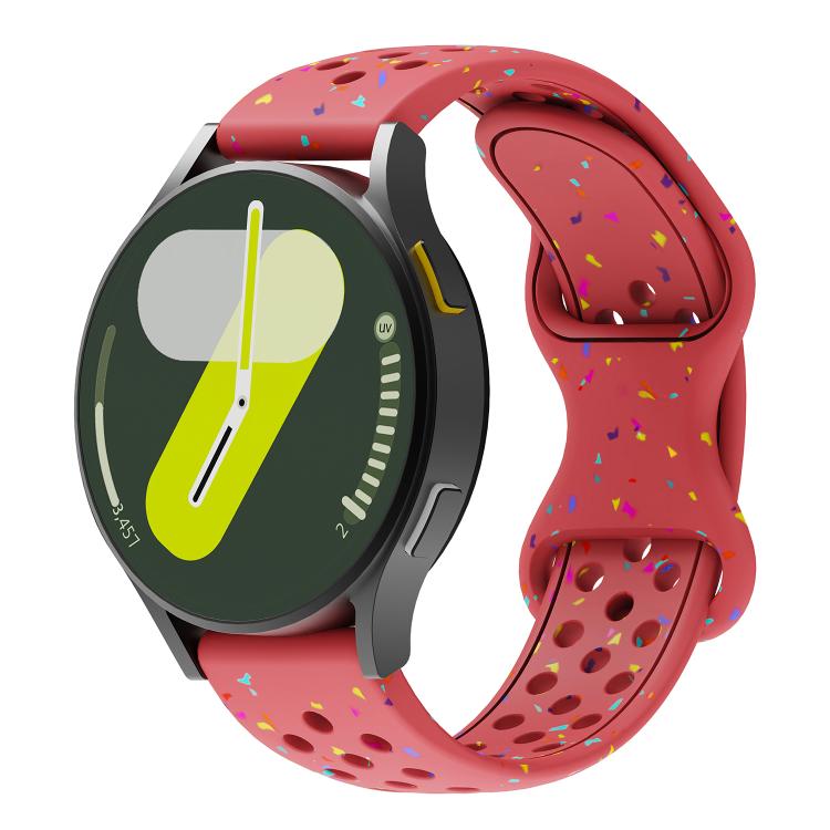Eco-Friendly Granular Colorful Dots Silicone Watch Band — view 30