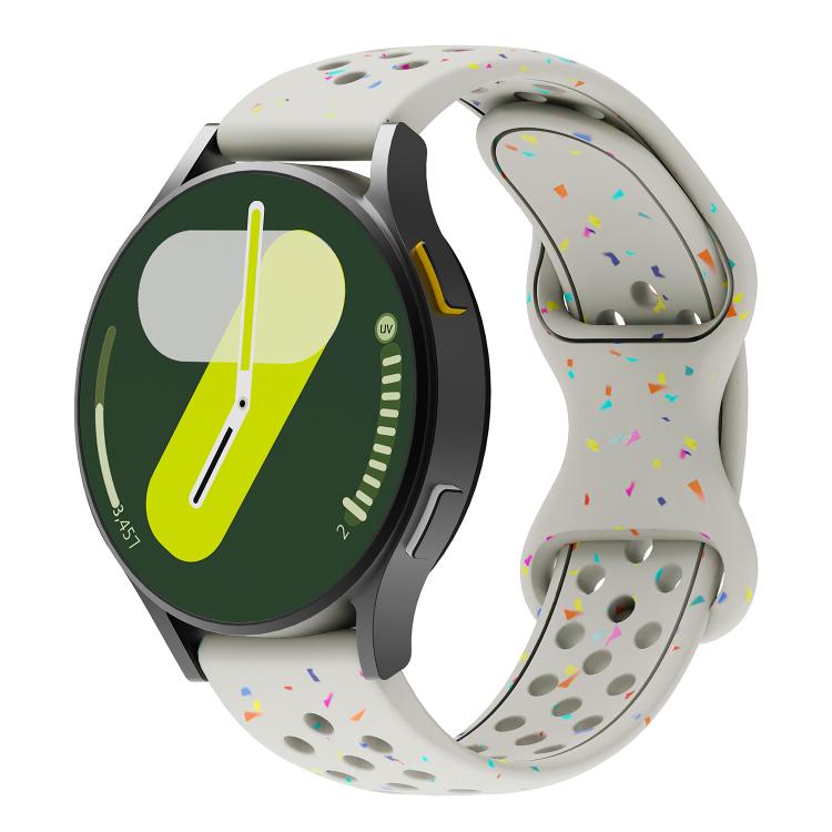 Eco-Friendly Granular Colorful Dots Silicone Watch Band — view 36