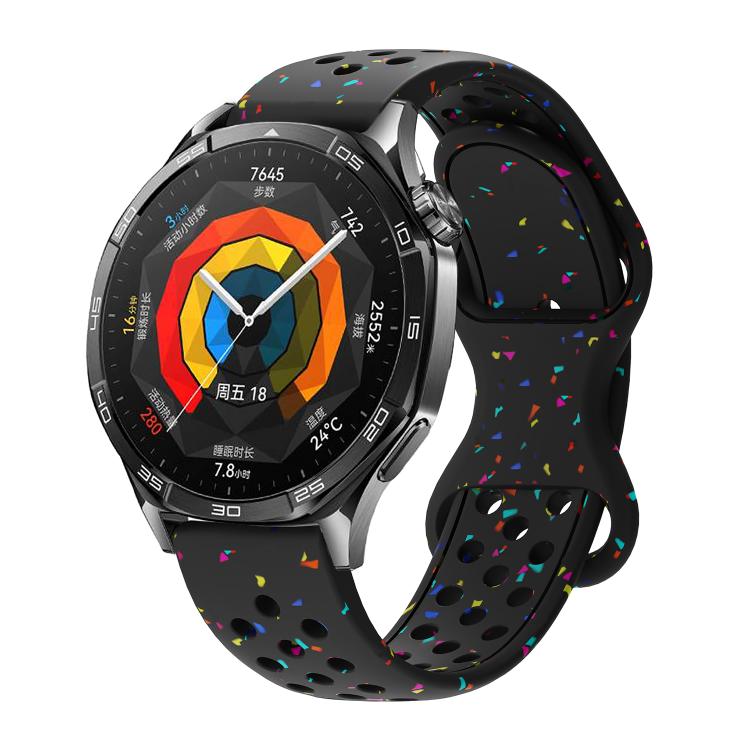 Eco-Friendly Granular Colorful Dots Silicone Watch Band — view 19