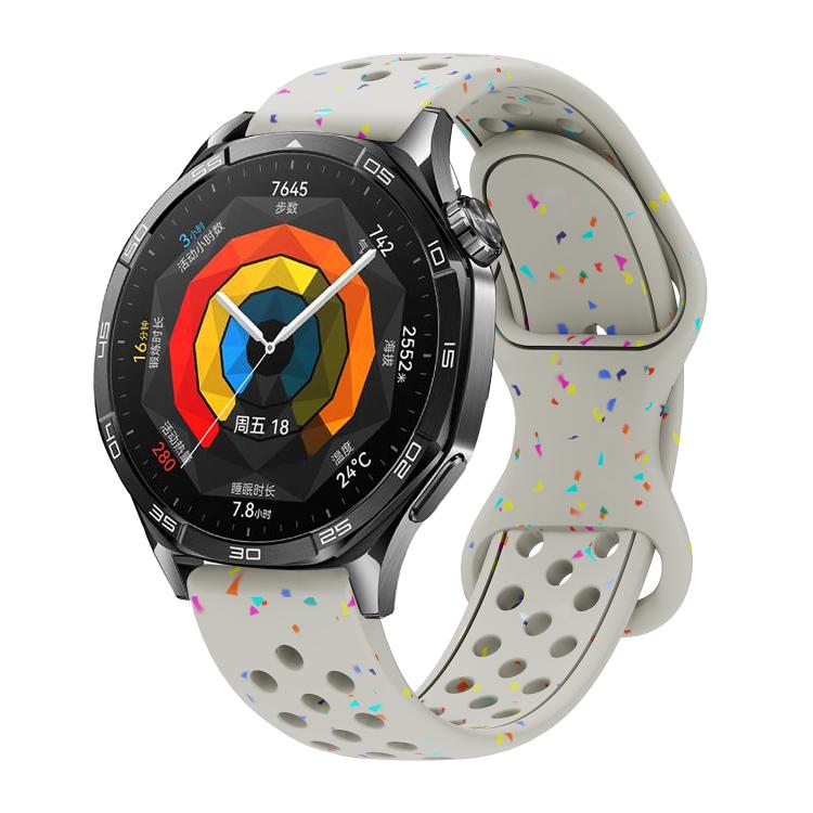 Eco-Friendly Granular Colorful Dots Silicone Watch Band — view 37