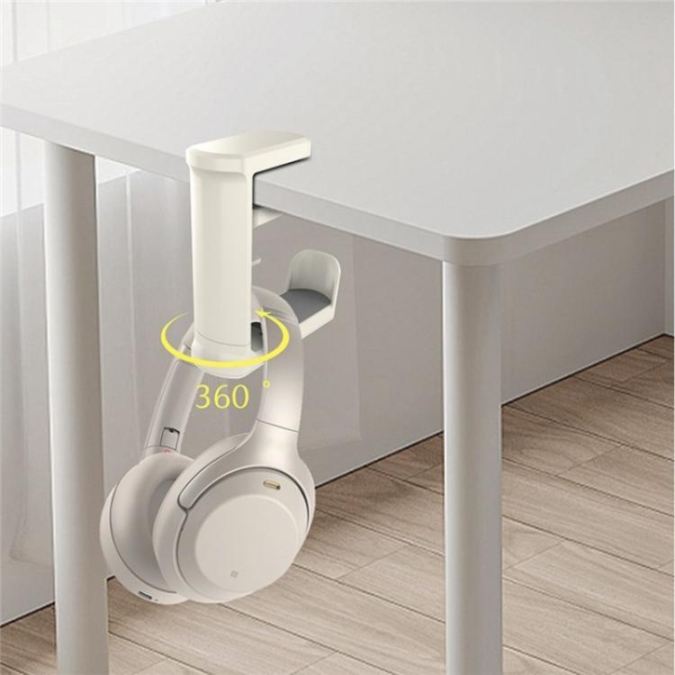 XWJ-EJJ01 360 Degree Rotatable Under Desk Storage Bracket Gaming Headset Holder