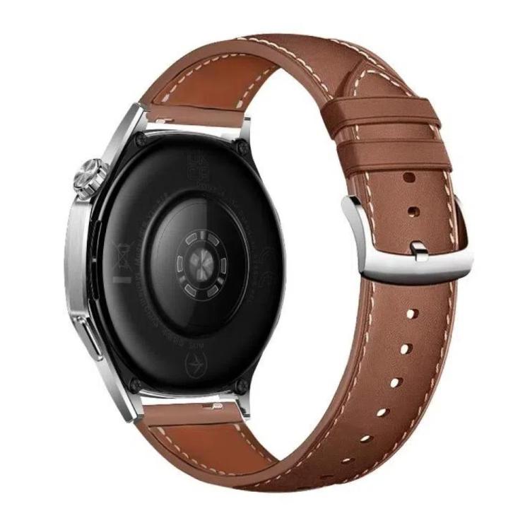 Leather Texture Silicone Watch Band — Black