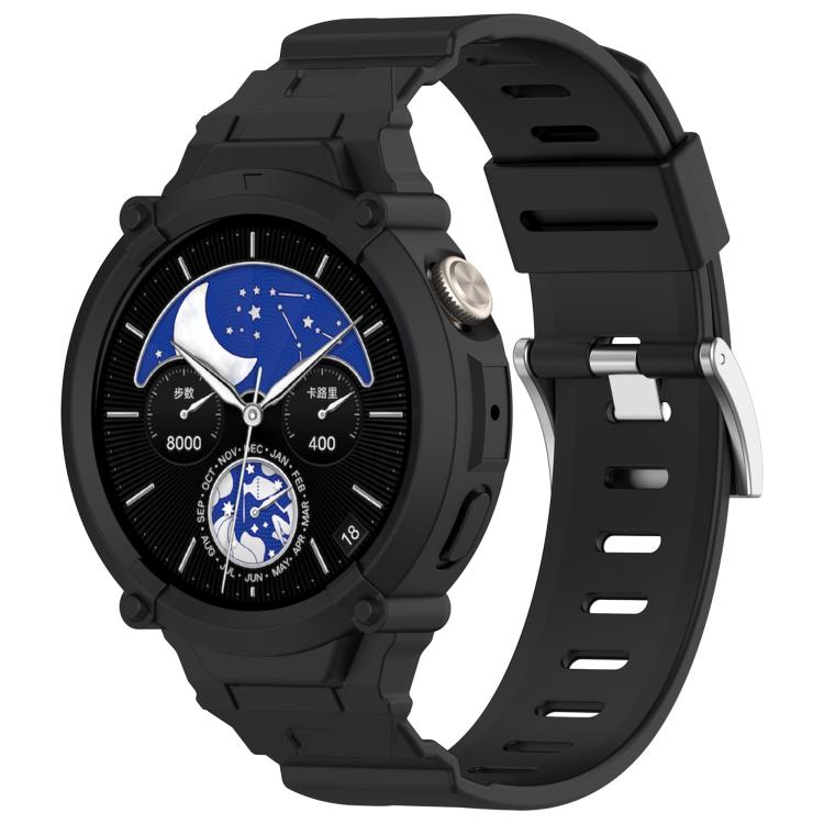 Watch Case Integrated Silicone Watch Band — Red