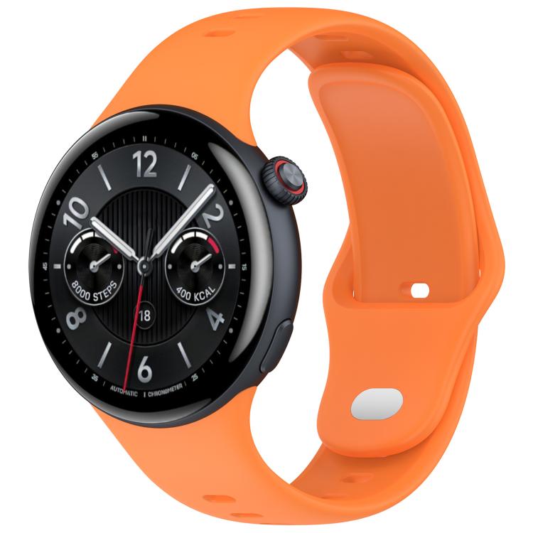 Solid Color Reverse Buckle Silicone Watch Band — Pink