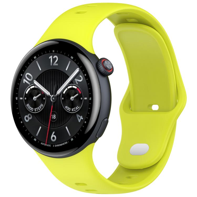 Solid Color Reverse Buckle Silicone Watch Band — Starlight