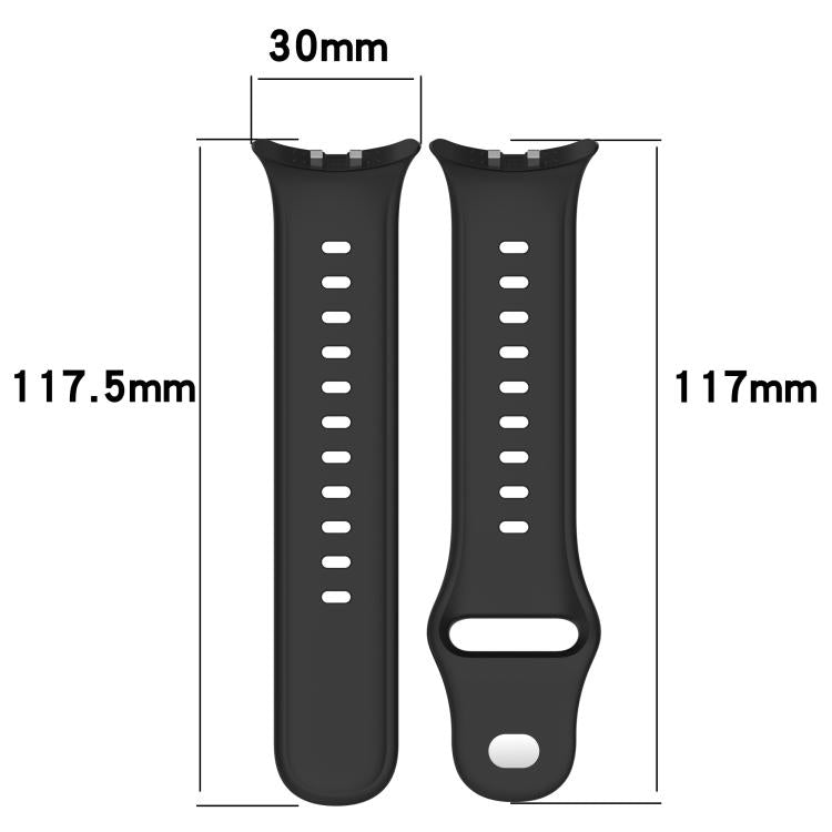 Solid Color Reverse Buckle Silicone Watch Band — view 15