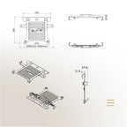 NORTH BAYOU F80-FP For 10-17 Inch Laptop Height Adjustable Desktop Mount Bracket — view 11