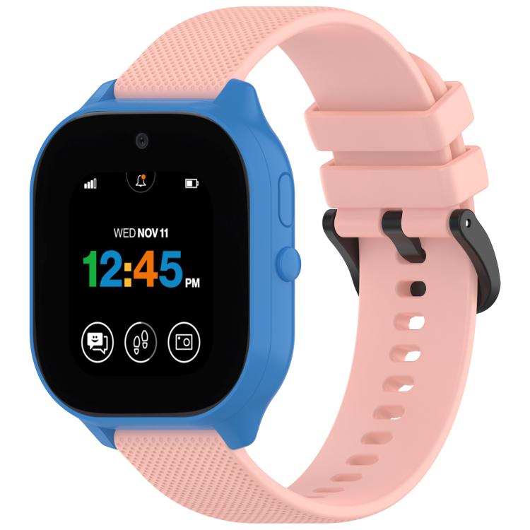 Kids Watch Textured Silicone 20mm Watch Band — Peach Pink