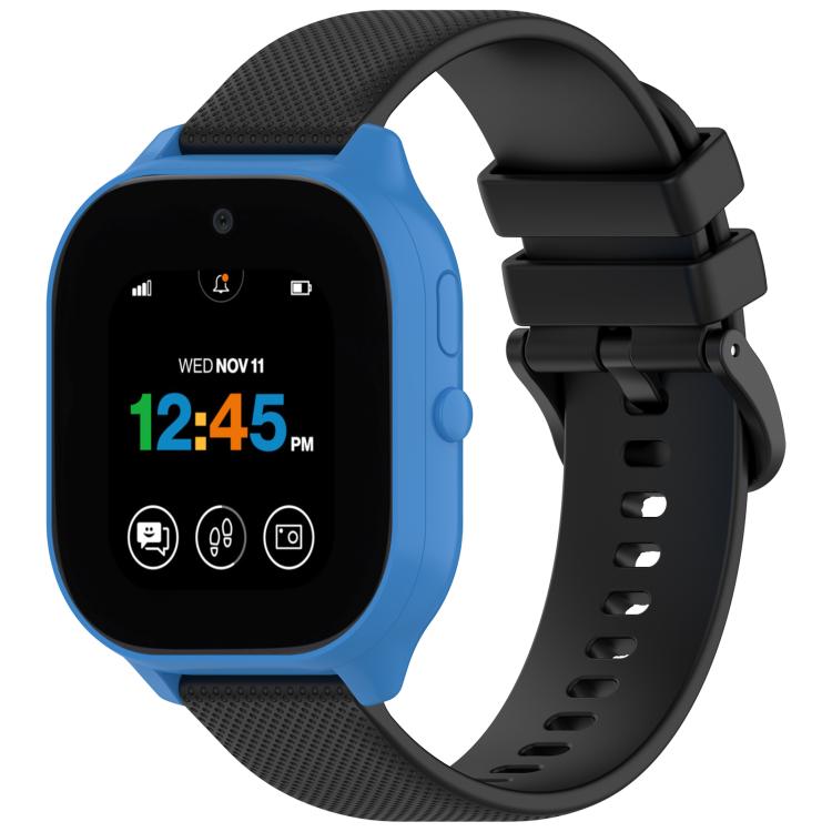Kids Watch Textured Silicone 20mm Watch Band — Orange