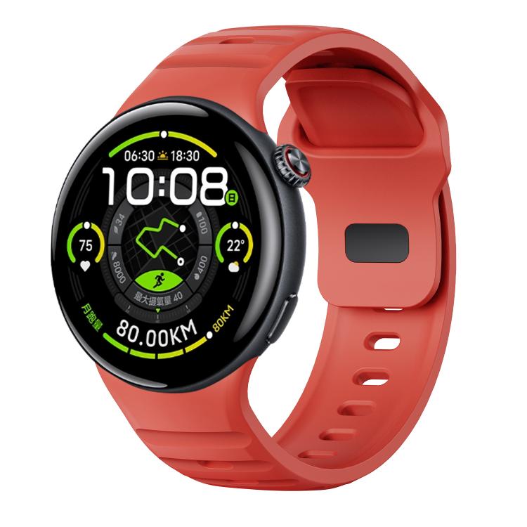 Reverse Buckle Silicone Watch Band — Cloudy Blue