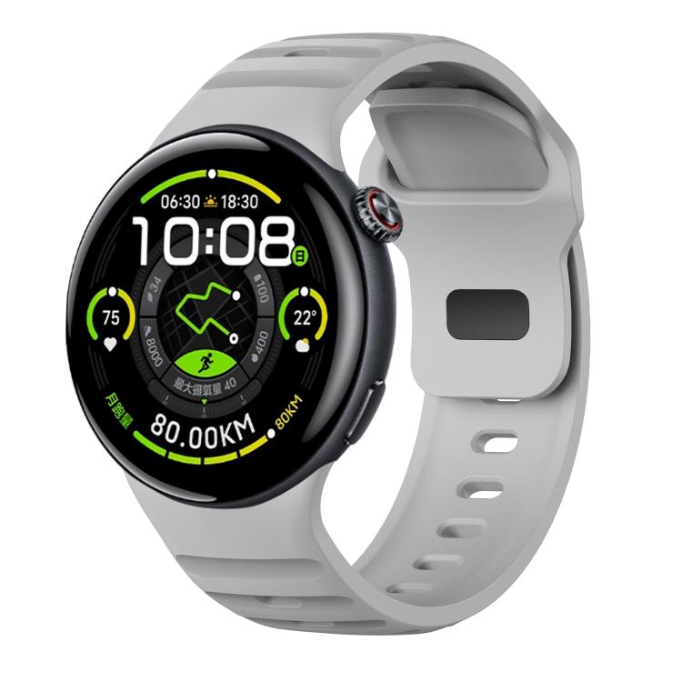 Reverse Buckle Silicone Watch Band — Orange