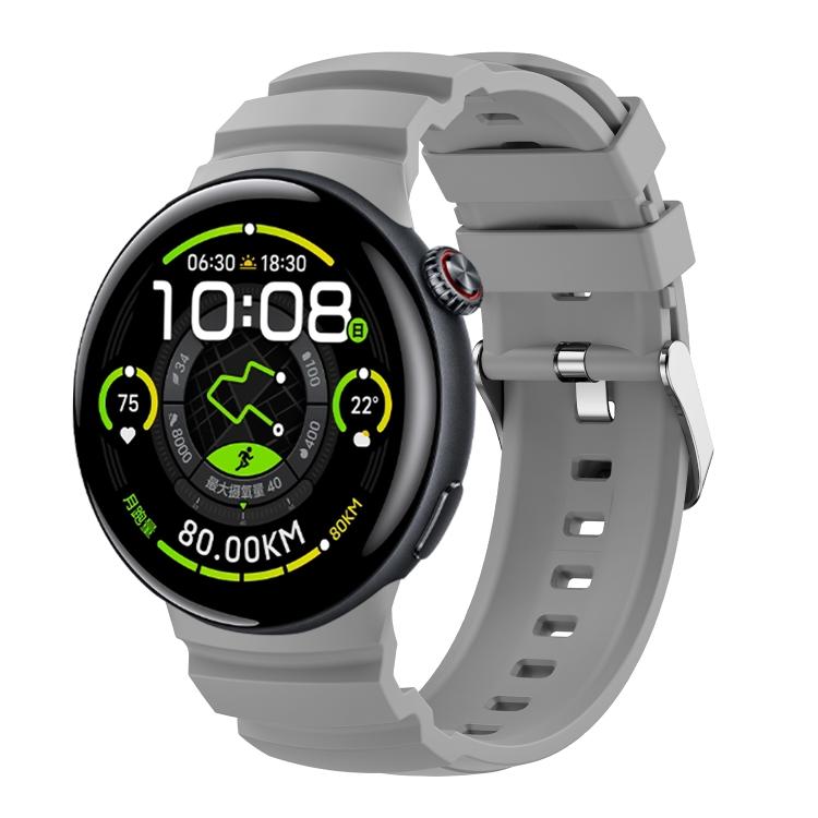 Solid Color Pin Buckle Sport Silicone Watch Band — Orange