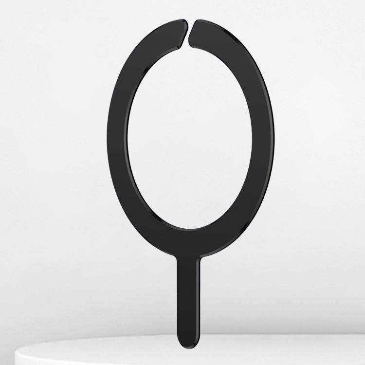 Wireless Charging Aluminum Alloy Ring Magnetic Sheet — Black No Gap