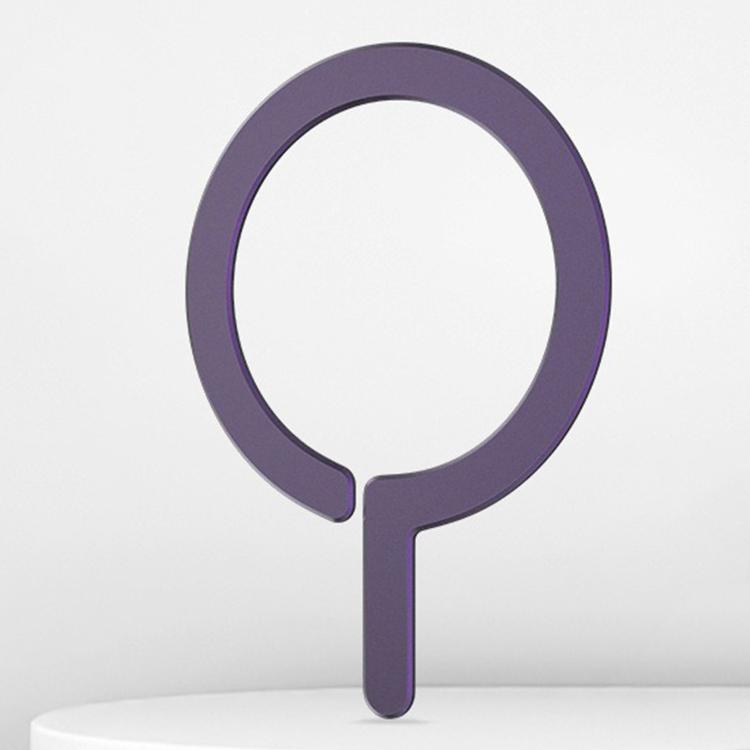 Wireless Charging Aluminum Alloy Ring Magnetic Sheet — Dark Purple Upper Gap