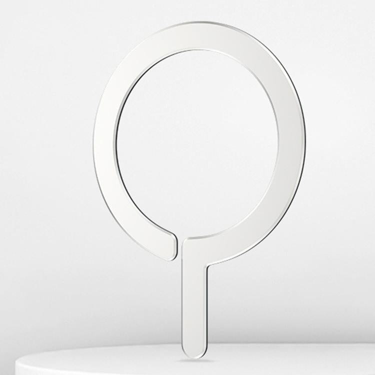 Wireless Charging Aluminum Alloy Ring Magnetic Sheet — Silver Upper Gap
