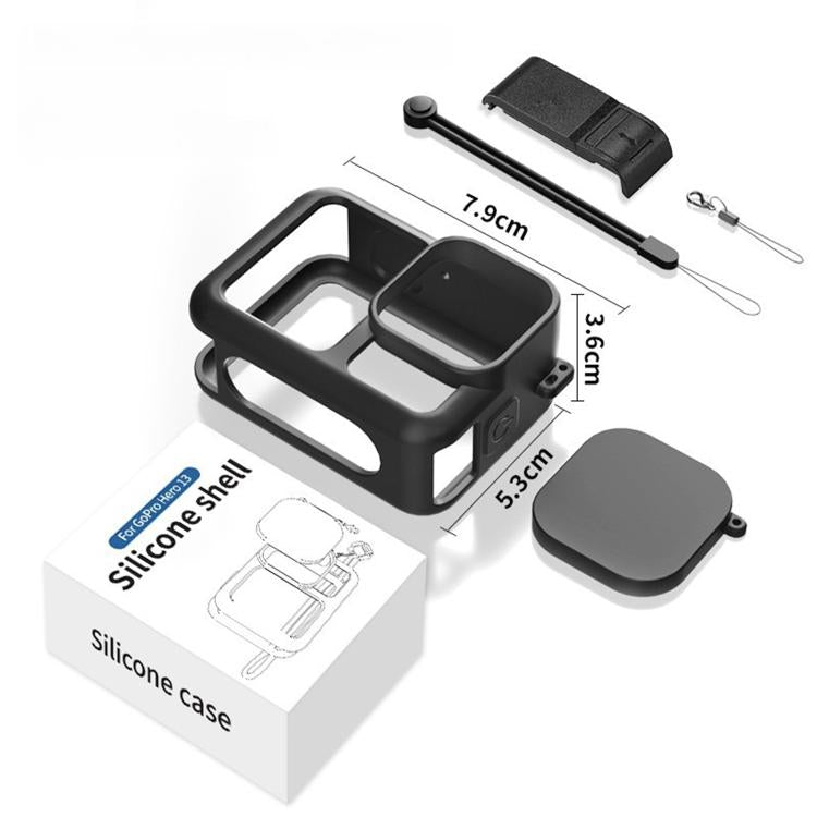 Silicone Protective Case with Wrist Strap & Lens Cover & Side Interface Cover
