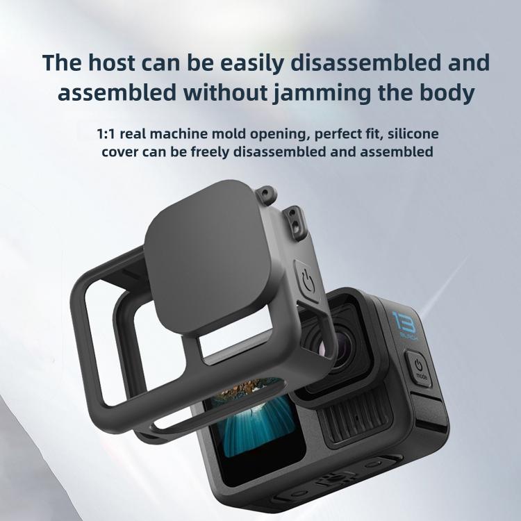 Silicone Protective Case with Wrist Strap & Lens Cover & Side Interface Cover