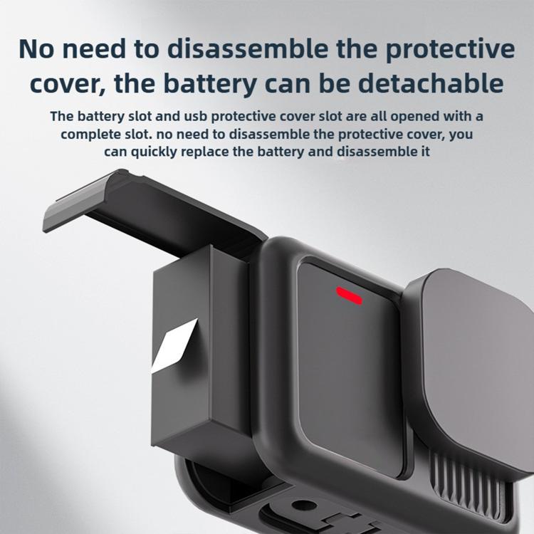Silicone Protective Case with Wrist Strap & Lens Cover & Side Interface Cover