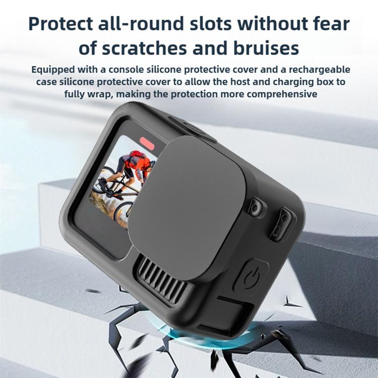 Silicone Protective Case with Wrist Strap & Lens Cover & Side Interface Cover