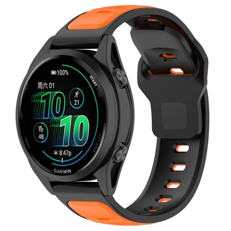 Reverse Buckle Two Color Silicone Watch Band — view 20