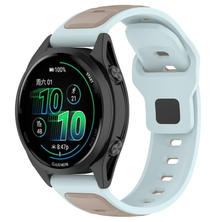 Reverse Buckle Two Color Silicone Watch Band — view 22