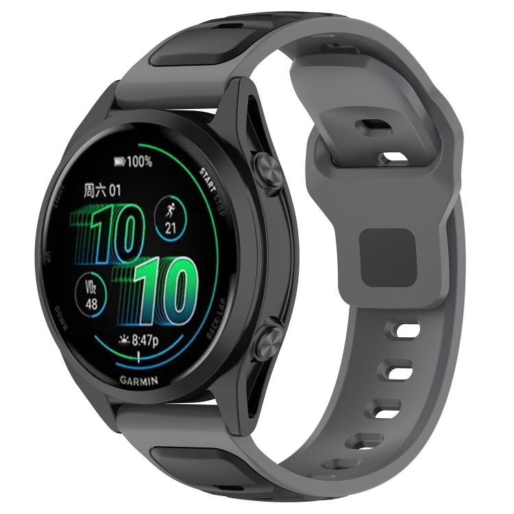 Reverse Buckle Two Color Silicone Watch Band — view 17