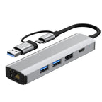2501 RJ45 Gigabit Network Card Converter USB-C / USB to Ethernet Adapter