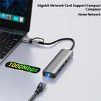 2501 RJ45 Gigabit Network Card Converter USB-C / USB to Ethernet Adapter — view 6