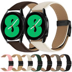 Lychee Texture Black Turtle Back Buckle Leather Watch Band