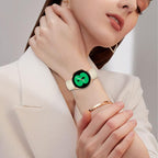 Lychee Texture Rose Gold Turtle Back Buckle Leather Watch Band
