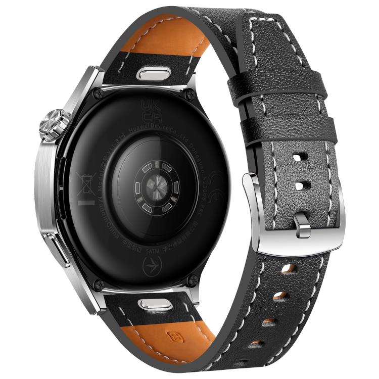Quick Release Button Buckle Genuine Leather Watch Band