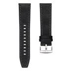 Quick Release Button Buckle Genuine Leather Watch Band
