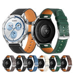 Quick Release Button Buckle Genuine Leather Watch Band
