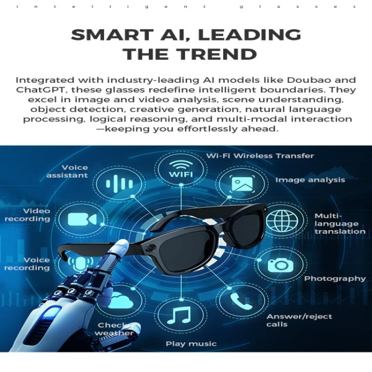 M01 Smart Glasses, with HD Camera, Support Bluetooth Call, AI Intelligent Translation — view 7