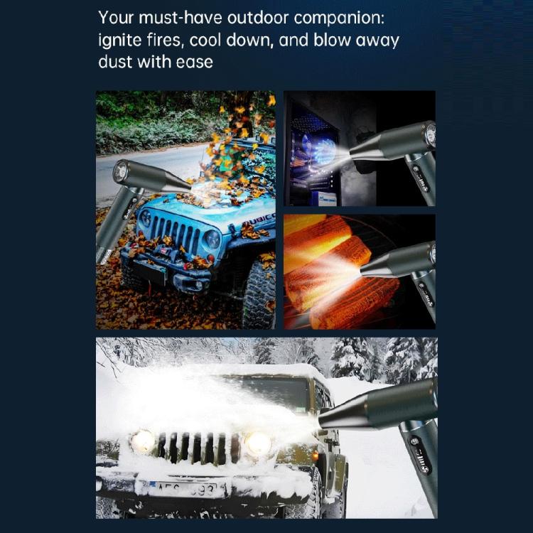 D15S Compact Powerful Brushless Motor Blower Dust Cleaner Portable High-Speed Air Flow Fan — view 5