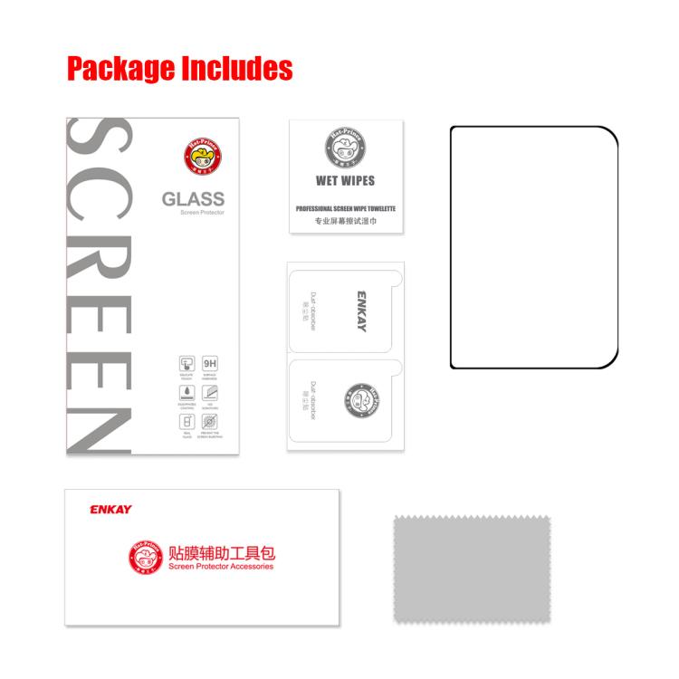 ENKAY Thickened Glue No White Edge High Aluminum-silicon Tempered Glass Film
