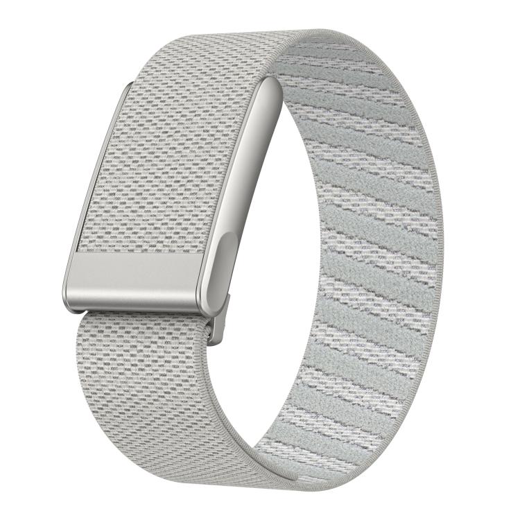 For Whoop 5.0 Elastic Force Decorative Design Nylon Watch Band — Gray Green
