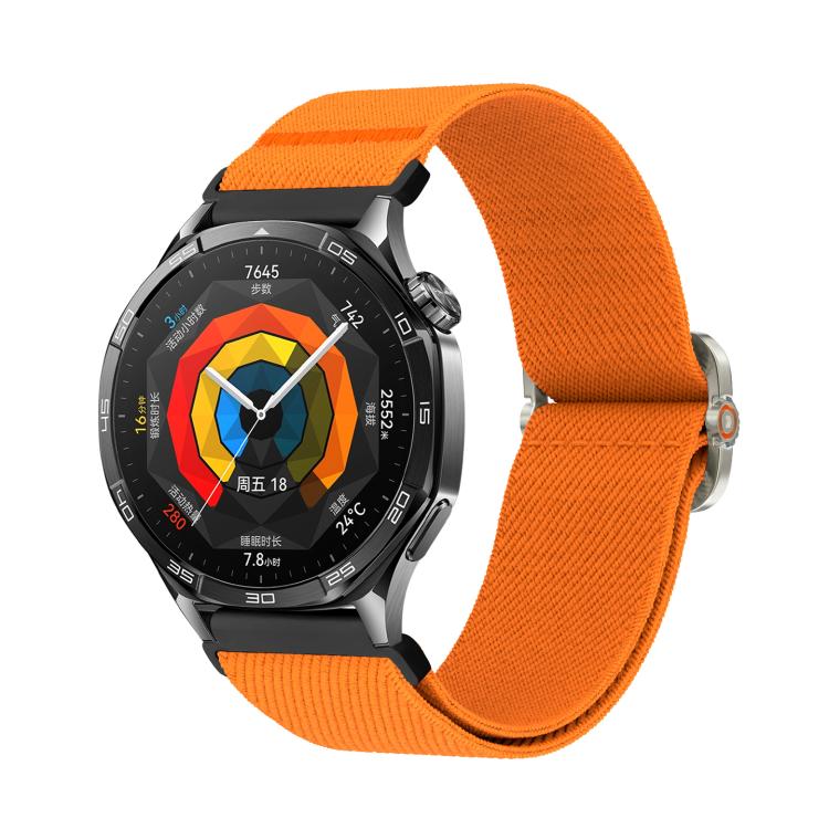 Universal Mechanical Drip Elastic Nylon Watch Band — Orange