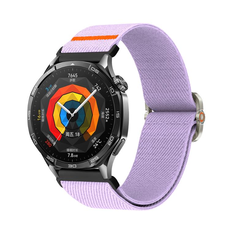 Universal Mechanical Drip Elastic Nylon Watch Band — Lotus Blue