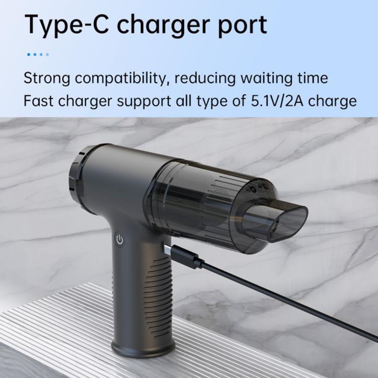 V16D 7 Nozzles 2 in 1 Car Vacuum Cleaner Powerful Suction Rechargeable Handheld Dust Blower
