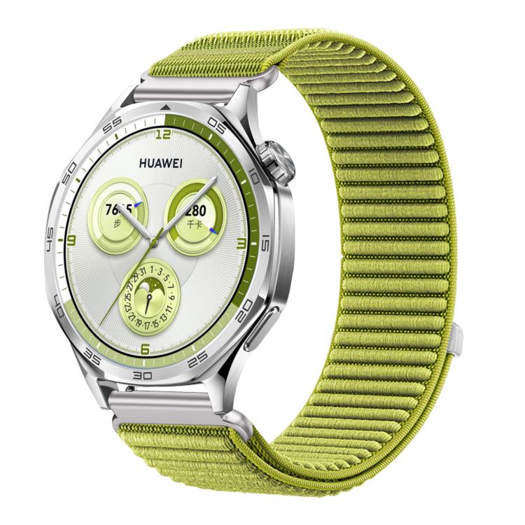 Woven Nylon Hook And Loop Fastener Metal Interface Watch Band
