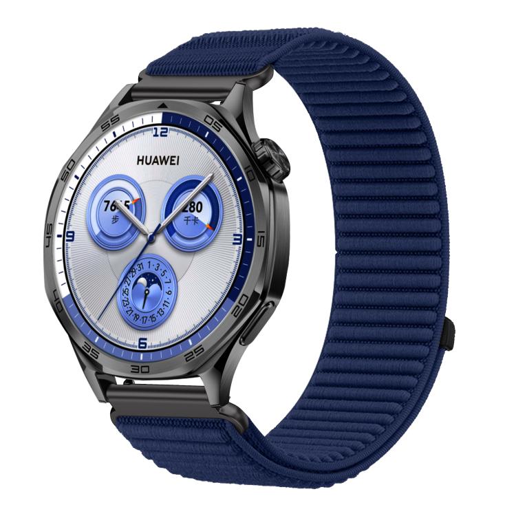 Woven Nylon Hook And Loop Fastener Metal Interface Watch Band — view 29