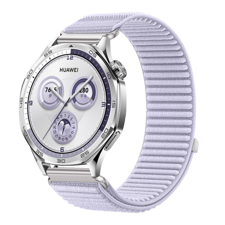 Woven Nylon Hook And Loop Fastener Metal Interface Watch Band — view 36
